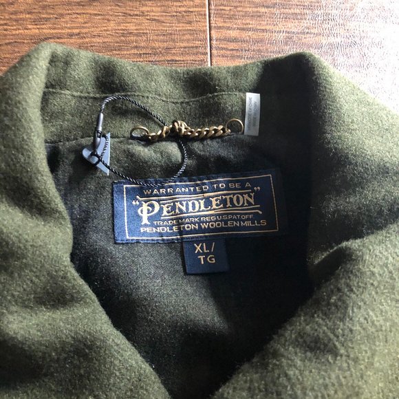 Pendleton Mens Capitol Hill Green Button Up Jacket - Picture 4 of 10